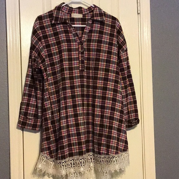 Altard state plaid blouse - Picture 1 of 1